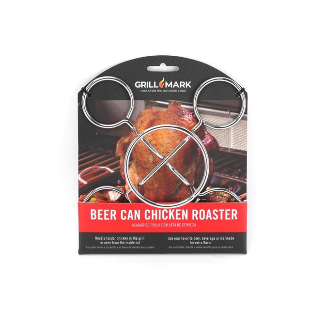 Grill Mark Steel Beer Can Poultry Roaster 6 in. L X 6 in. W 1 pk