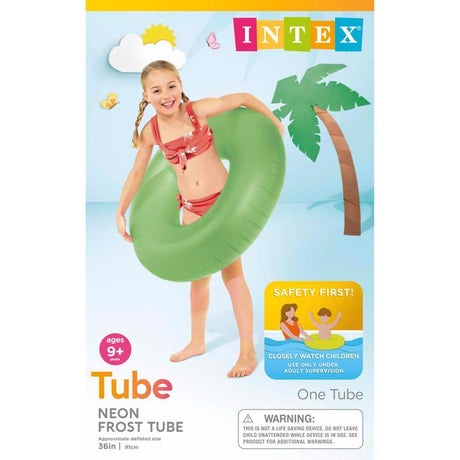 Intex Assorted Vinyl Inflatable Neon Frost Pool Float Tube