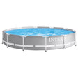 Intex Prism Frame 1718 gal Round Metal Above Ground Pool 30 in. H X 12 ft. D