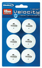 Halex Velocity Table Tennis Balls Plastic White