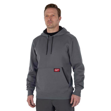 Milwaukee XXL Banded Sleeve Men's Hooded Hoodie Gray