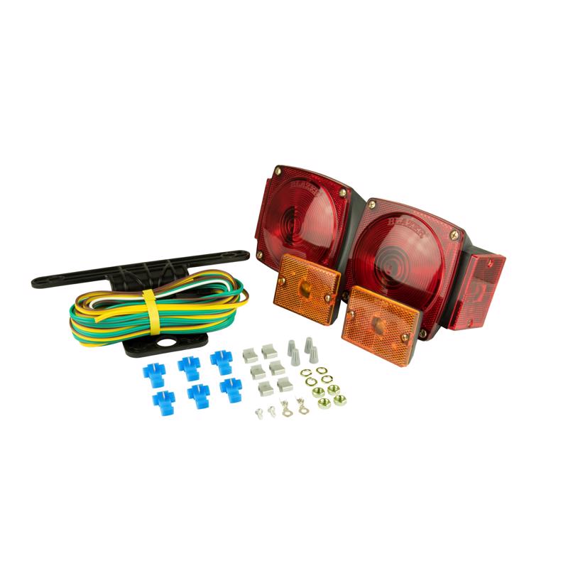 Hopkins     Amber/Red Square Trailer Light Kit