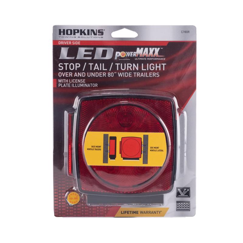 Hopkins Red Square Trailer LED Light