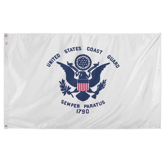 Valley Forge Coast Guard Military Flag 3 ft. W X 5 ft. L