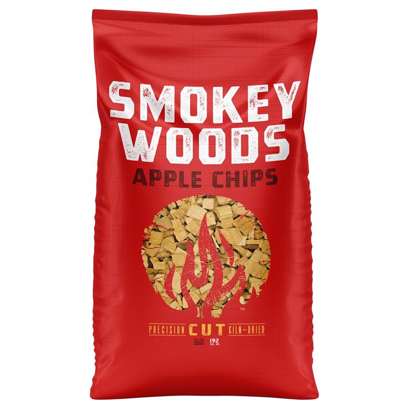 Smokey Woods All Natural Apple Wood Smoking Chips 192 cu in