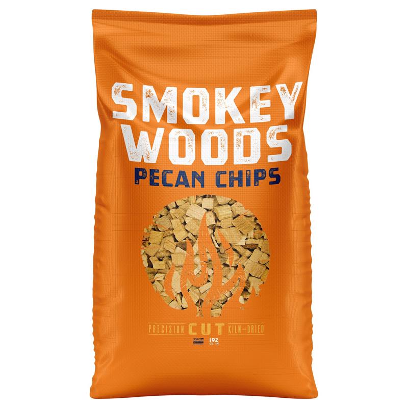 Smokey Woods All Natural Pecan Wood Smoking Chips 192 cu in