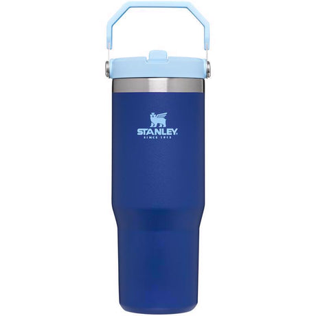 Stanley The IceFlow 30 oz Double-wall vacuum insulation Lapis BPA Free Insulated Straw Tumbler