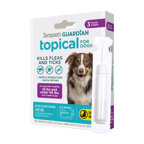 Sergeants Liquid Dog Flea and Tick Drops Permethrin, S-methoprene 0.3 oz