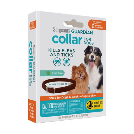 Sergeants Guardian Solid Dog Flea and Tick Collar Deltamethrin 0.97 oz
