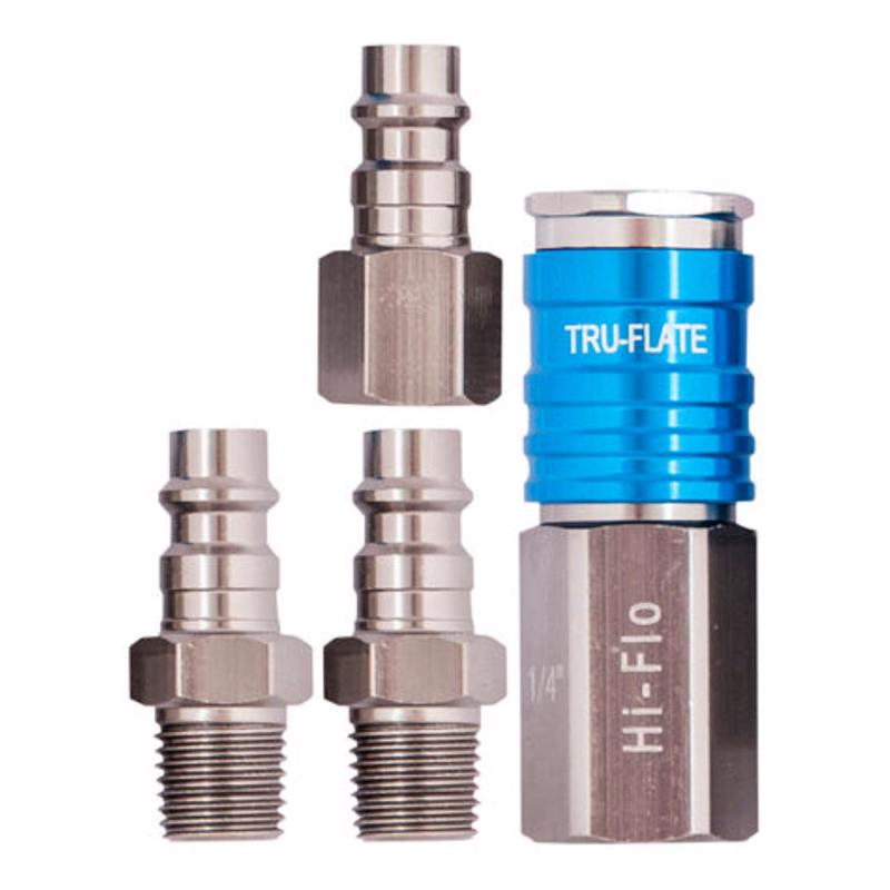 Truflate 1/4 in. Coupler and Plug Kit Carded 4 pc