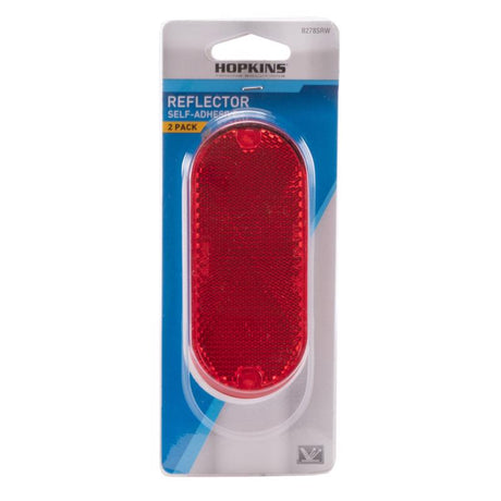 Hopkins Red Rectangular Reflector 2 pk
