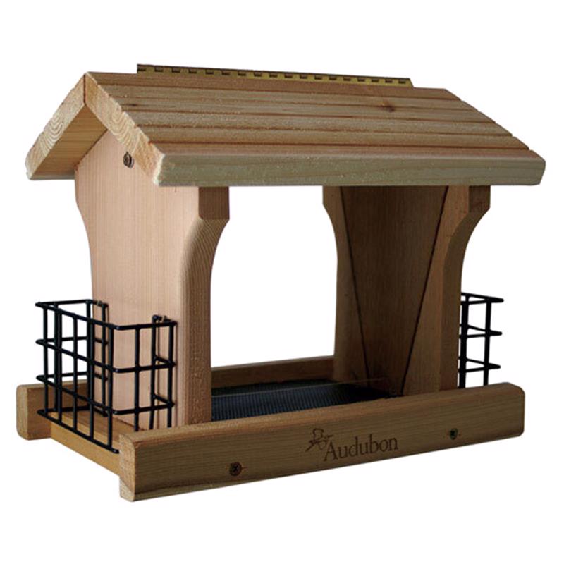 Woodlink Audubon Wild Bird 5 lb Cedar Ranch Bird Feeder 4 ports