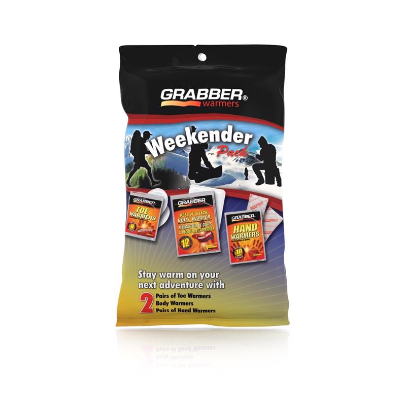 Grabber Warmers Weekender Pack Hand and Body Warmer Set