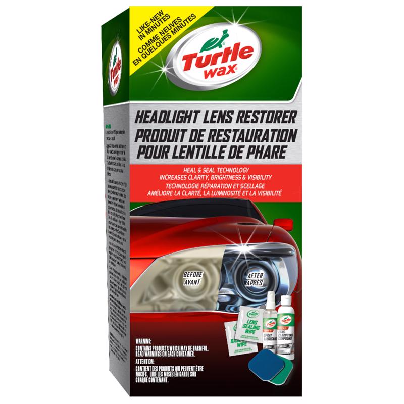 Turtle Wax Glass/Metal/Plastic Headlight Restorer Kit