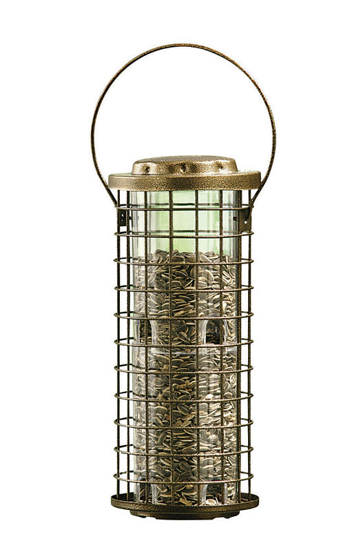 Perky-Pet Squirrel Stumper Wild Bird 3 lb Metal/Plastic Bird Feeder 8 ports