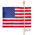 Valley Forge American Flag Set 30 in. H X 4 ft. W