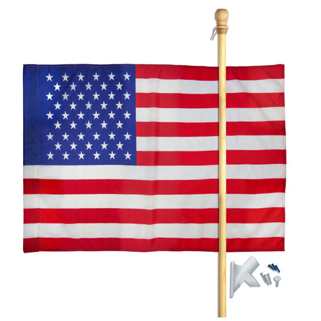 Valley Forge American Flag Set 30 in. H X 4 ft. W