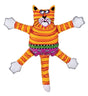 Fat Cat Multicolored Nylon Terrible Nasty Scaries Squeak Dog Toy Mini 1 pk