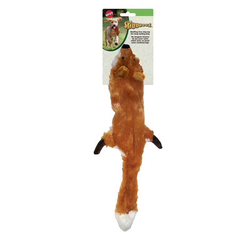 Spot Skinneeez Brown Plush Fox Dog Toy Large 1 pk