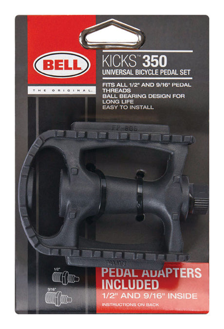 Bell Sports Kicks 350 Composite Universal Bike Pedal Black