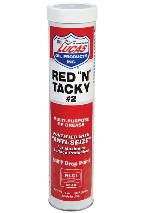 Lucas Oil Products Red N Tacky Red Lithium Grease 14 oz