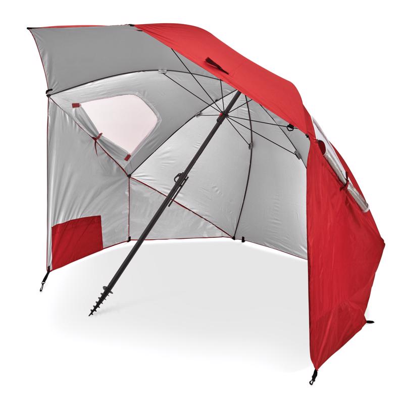 Sport-Brella 8 ft. Tiltable Red Sport Umbrella