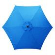 Living Accents 9 ft. Tiltable Royal Blue Market Umbrella