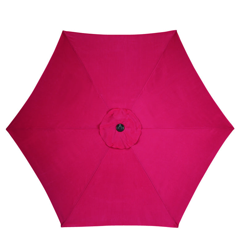 Living Accents 9 ft. Tiltable Red Market Umbrella