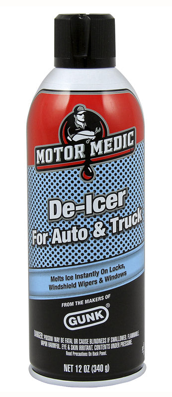 Motor Medic Gunk Windshield De-Icer Aerosol 12 oz