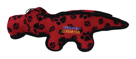 Chomper Gladiator Assorted Nylon/Plush Tuff Alligator Dog Toy Large