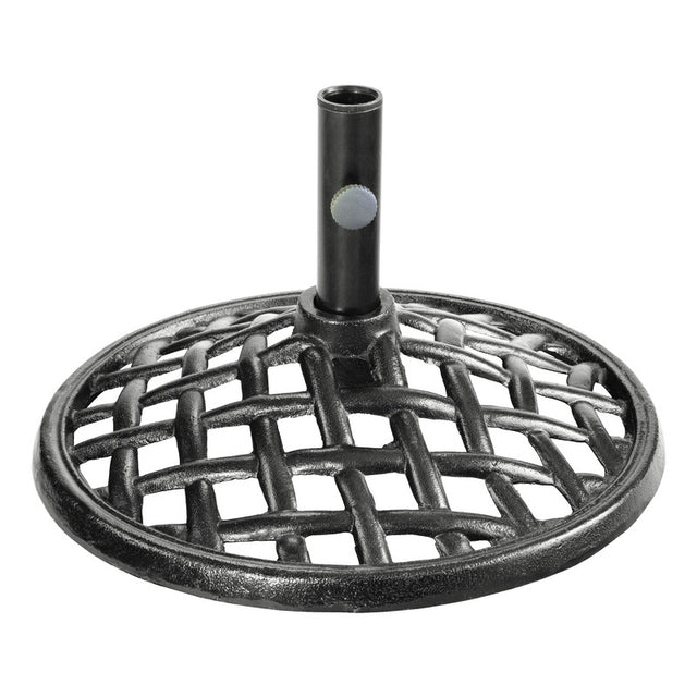 Living Accents Brown Cast Iron Umbrella Base