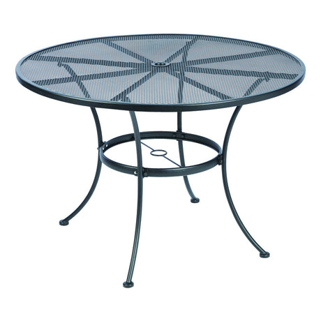 Living Accents Winston Black Round Steel Dining Table