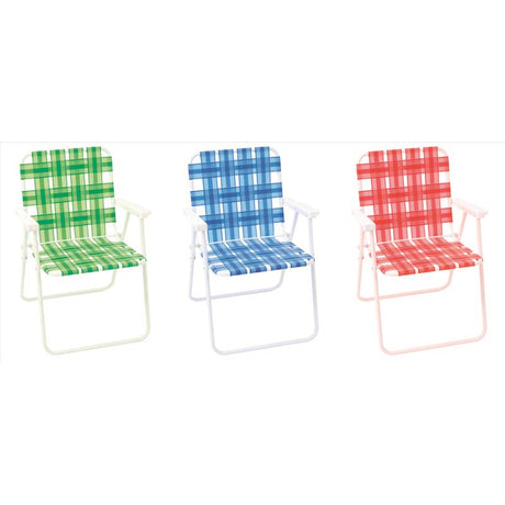 Rio Brands Assorted Folding Web Chair