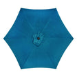 Living Accents 9 ft. Tiltable Ocean Blue Market Umbrella