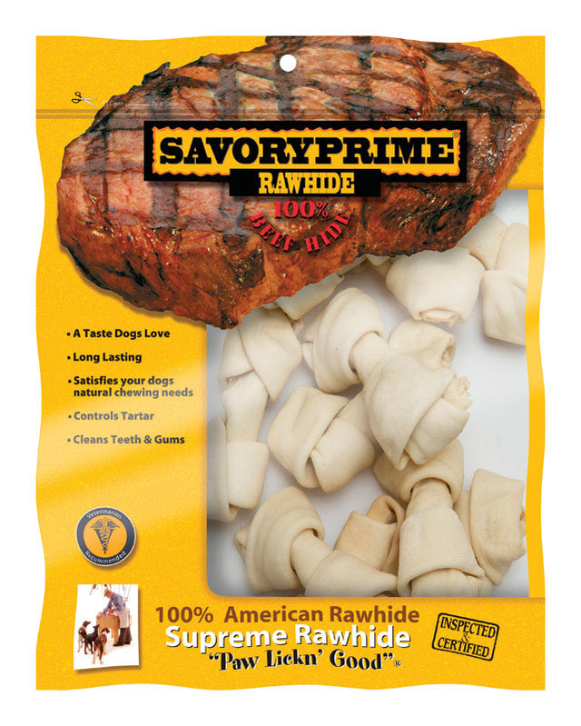 Savory Prime Medium Adult Mini Bones Natural 2-3 in. L 10 pk