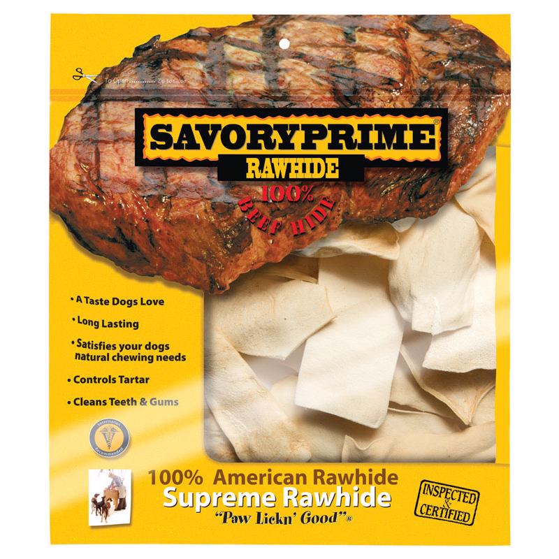 Savory Prime All Size Dogs All Ages Rawhide Chips Natural 6 in. L 1 pk