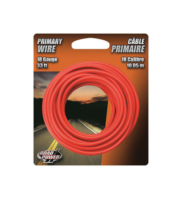 Coleman Cable 33 ft. 18 Ga. Primary Wire Red