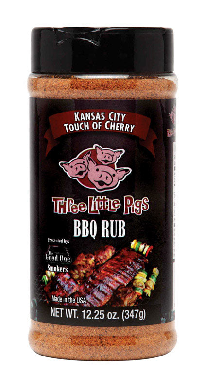 Three Little Pigs Kansas City Touch of Cherry BBQ Rub 12.25 oz