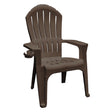 Adams Big Easy Earth Brown Polypropylene Frame Adirondack Chair