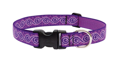 LupinePet Original Designs Multicolor Jelly Roll Nylon Dog Adjustable Collar