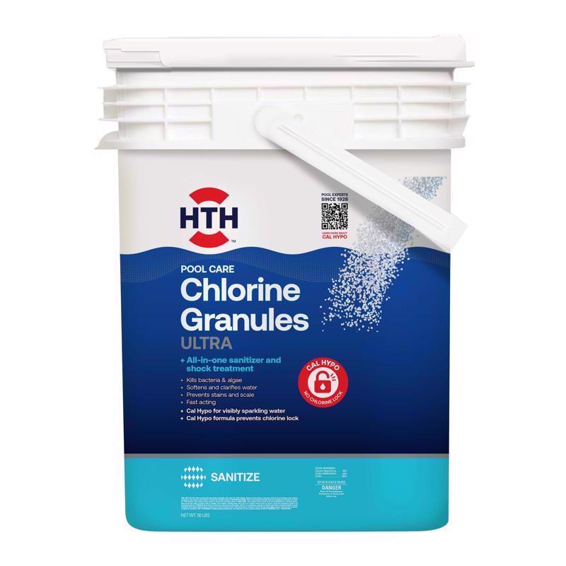 HTH Pool Care Granule Chlorinating Chemicals 50 lb