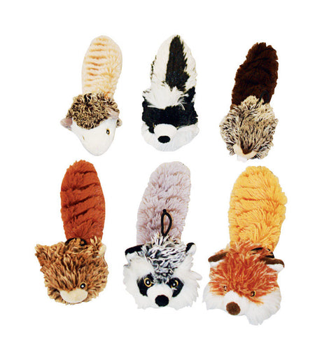 Multipet Bouncy Burrow Buddies Assorted Plush Assortment Dog Toy Medium 1 pk