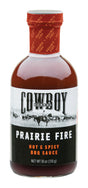 Cowboy Prairie Fire Hot and Spicy BBQ Sauce 18 oz