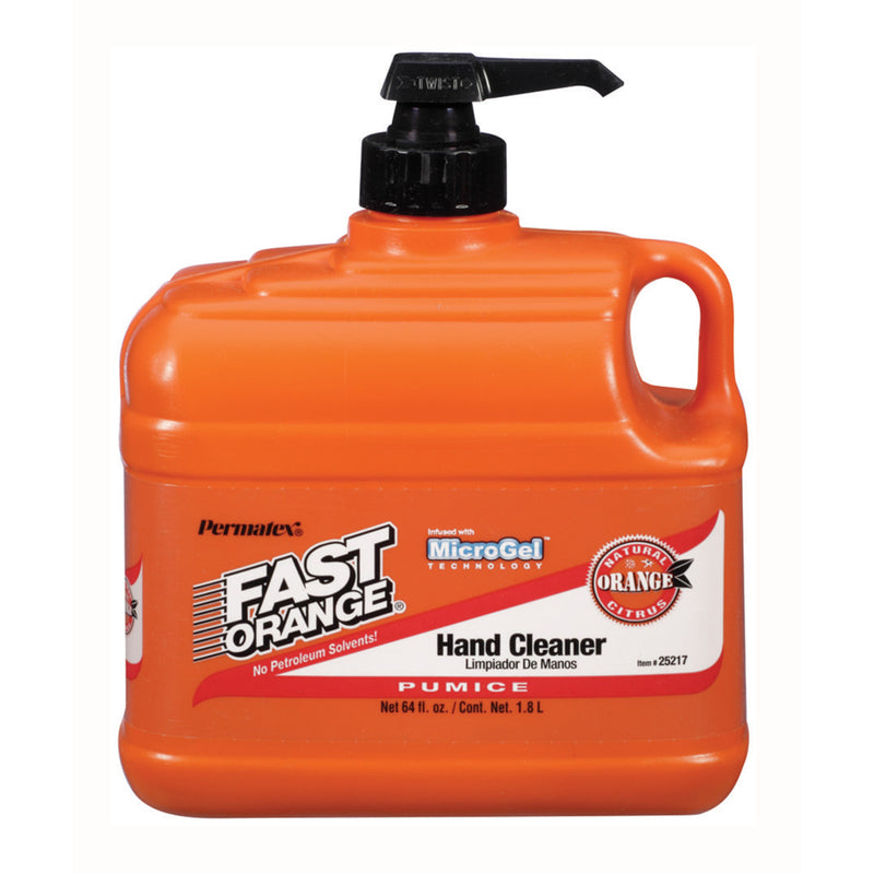 Permatex Fast Orange Citrus Scent Pumice Lotion Hand Cleaner 64 oz