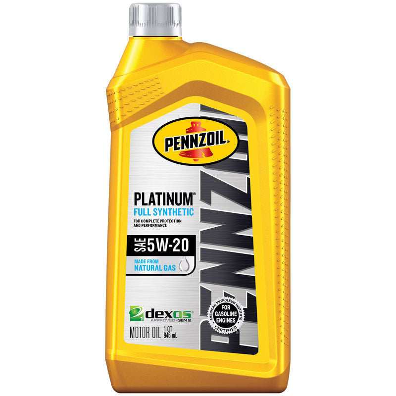 Pennzoil Platinum 5W-20 4-Cycle Synthetic Motor Oil 1 qt 1 pk