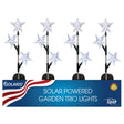 Alpine Multicolored Acrylic 33.25 in. H Star Solar Star Trio Garden Stake