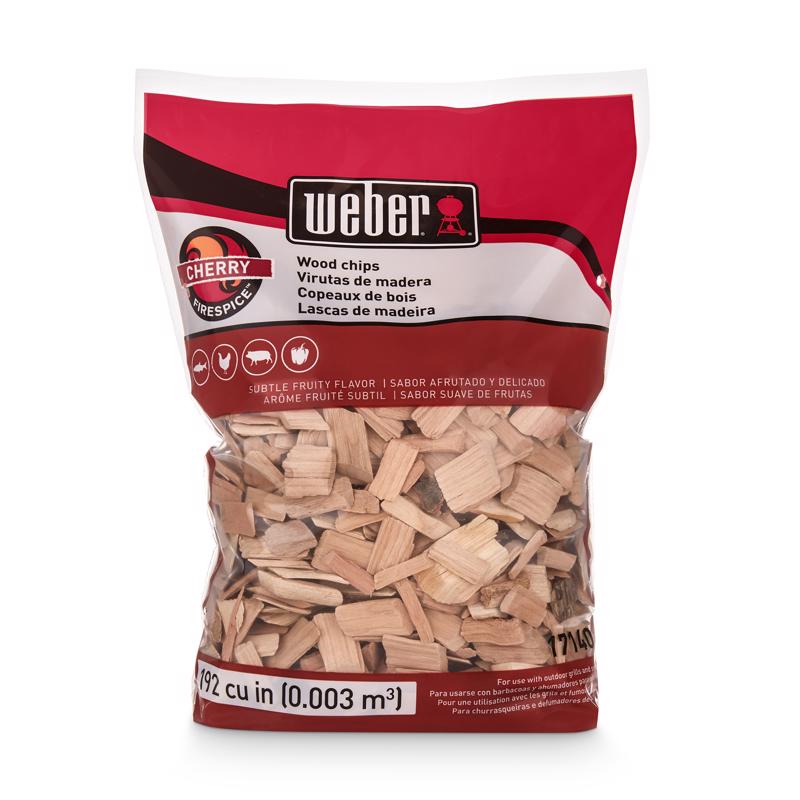 Weber Firespice Cherry All Natural Cherry Wood Smoking Chips 192 cu in