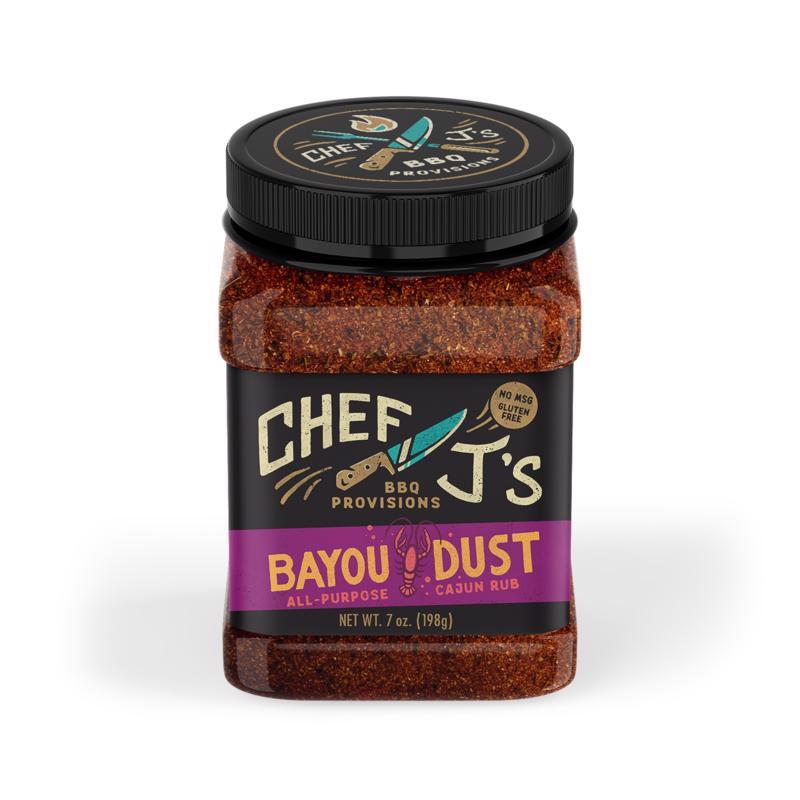 Chef J's BBQ Provisions Bayou Dust BBQ Rub 7 oz