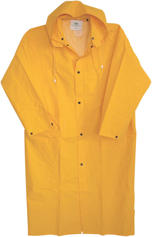 Boss Yellow PVC-Coated Rayon Rain Jacket M