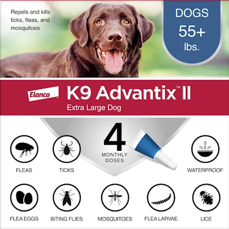 Bayer K9 Advantix II Liquid Dog Flea Drops 0.54 oz